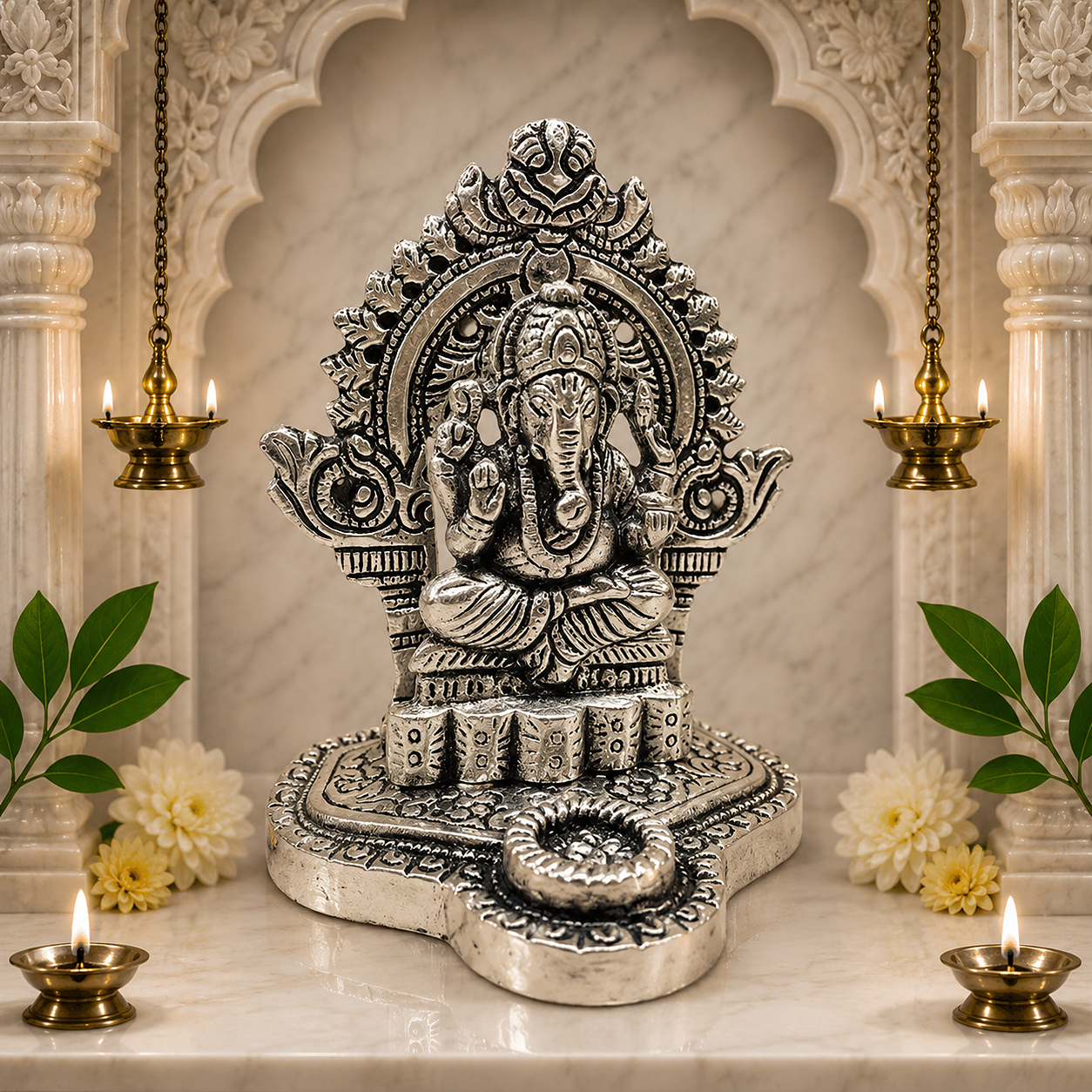 Silver Ganesh Ji